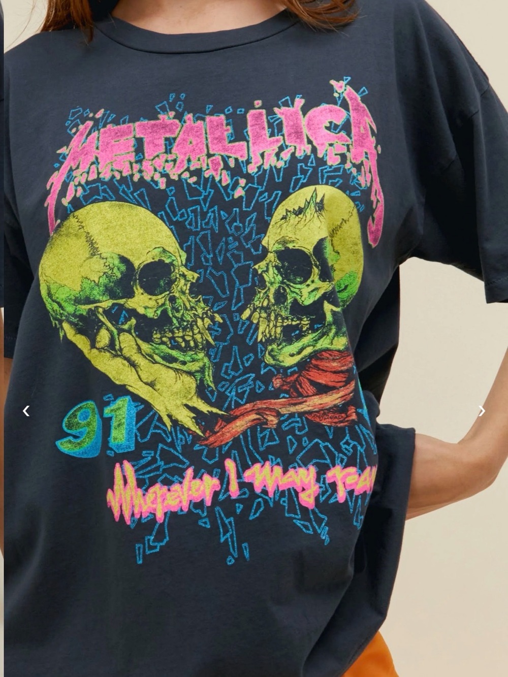 Daydreamer Metallica Wherever I May I Roam Merch Tee (sz M)